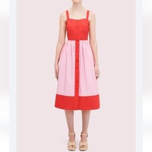 Kate Spade Colorblock Poplin Dress